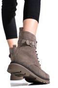 GHETE DAMA PIELE NATURALA INTOARSA TAUPE 2S7732-034SP