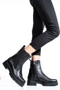GHETE DAMA PIELE NATURALA NEGRE ELLE05