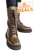 CIZME FEMEI PIELE NATUTRALA KHAKI  2S7732-032NP