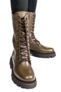 CIZME FEMEI PIELE NATUTRALA KHAKI  2S7732-032NP