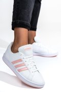ADIDAS, PANTOFI SPORT WHITE PINK GRAND COURT BASE