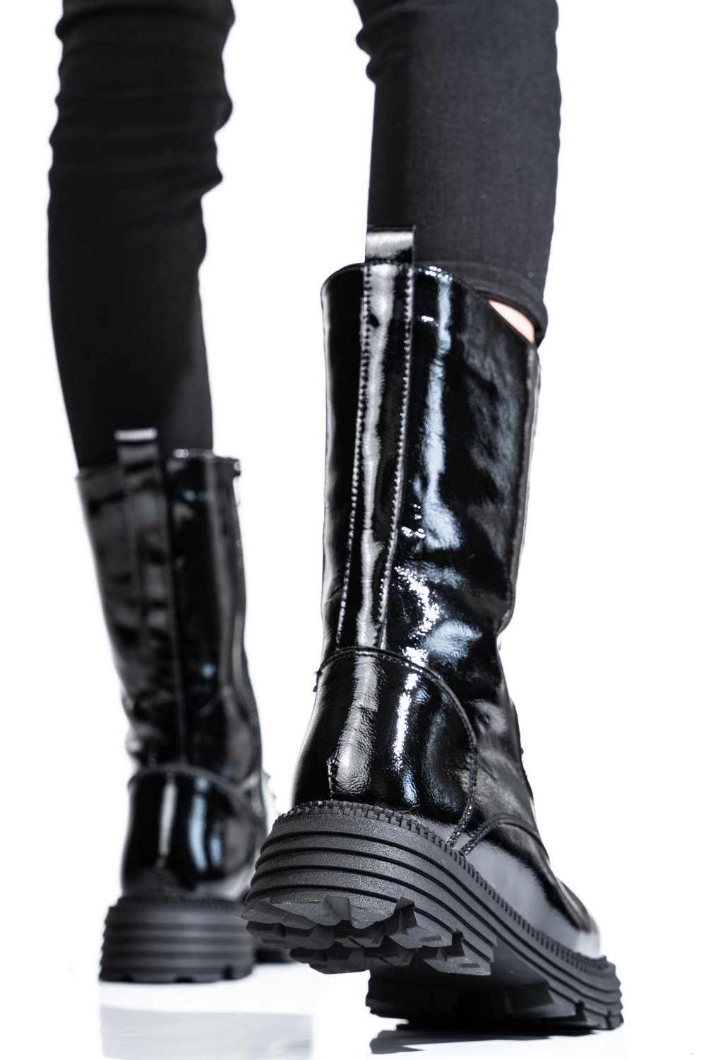 CIZME DAMA PIELE NATURALA LACUITA NEGRE 2S7732-032NPK