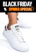 Adidas, pantofi sport white black stan smith parley j