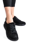PANTOFI SPORT NEGRI PIELE NATURALA INTOARSA 3S77011B