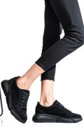 PANTOFI SPORT NEGRI PIELE NATURALA INTOARSA 3S77011B
