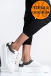 Pantofi sport alb gri piele naturala 3s77000