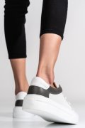 PANTOFI SPORT ALB GRI PIELE NATURALA 3S77000