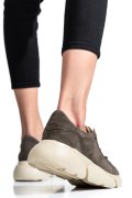 PANTOFI SPORT GRI PIELE NATURALA INTOARSA 3S77011B