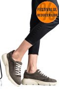 PANTOFI SPORT GRI PIELE NATURALA 3S77011B