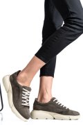 PANTOFI SPORT GRI PIELE NATURALA INTOARSA 3S77011B