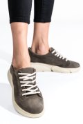 PANTOFI SPORT GRI PIELE NATURALA INTOARSA 3S77011B