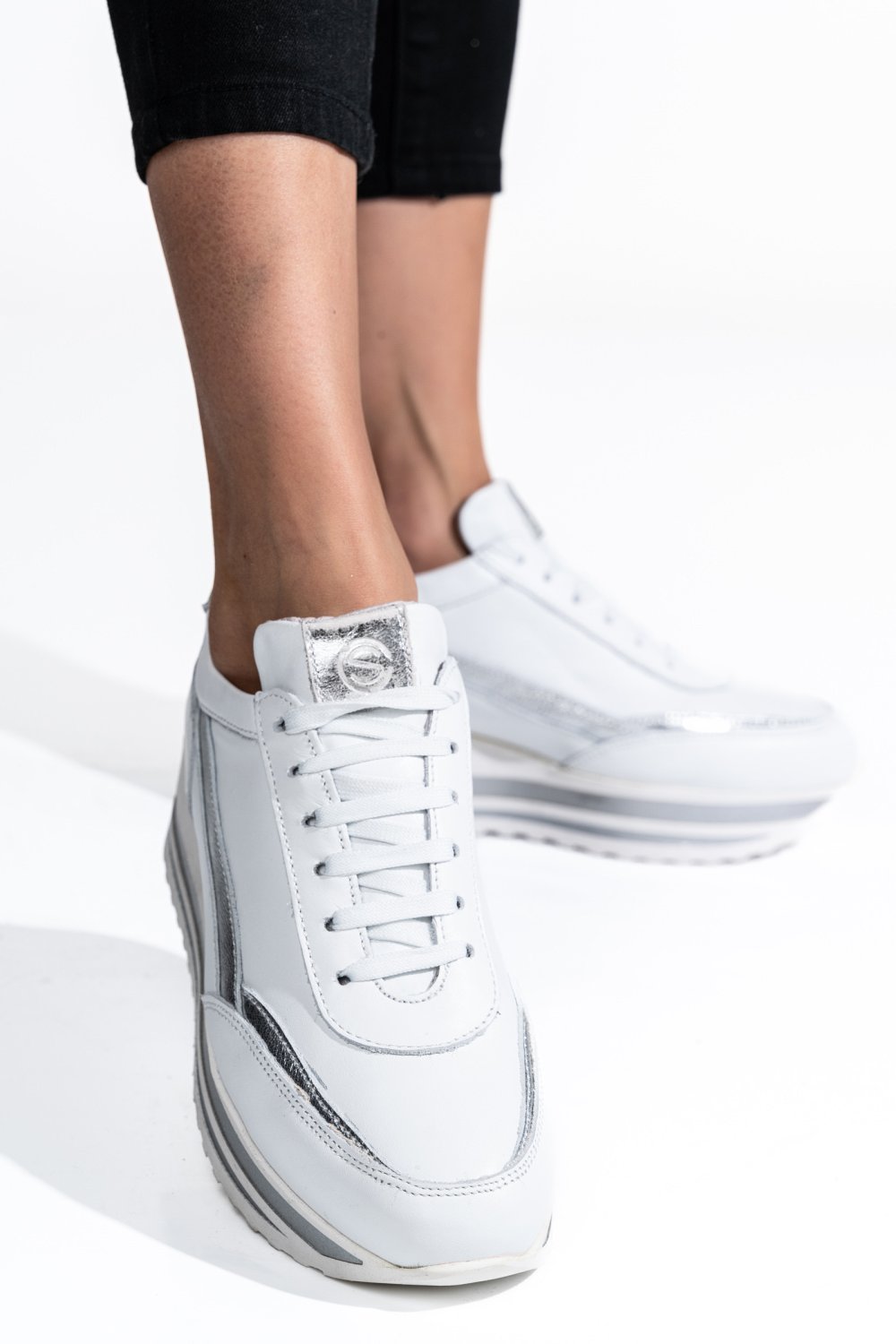 SNEAKERS ALBI PIELE NATURALA 212641NP-HOR