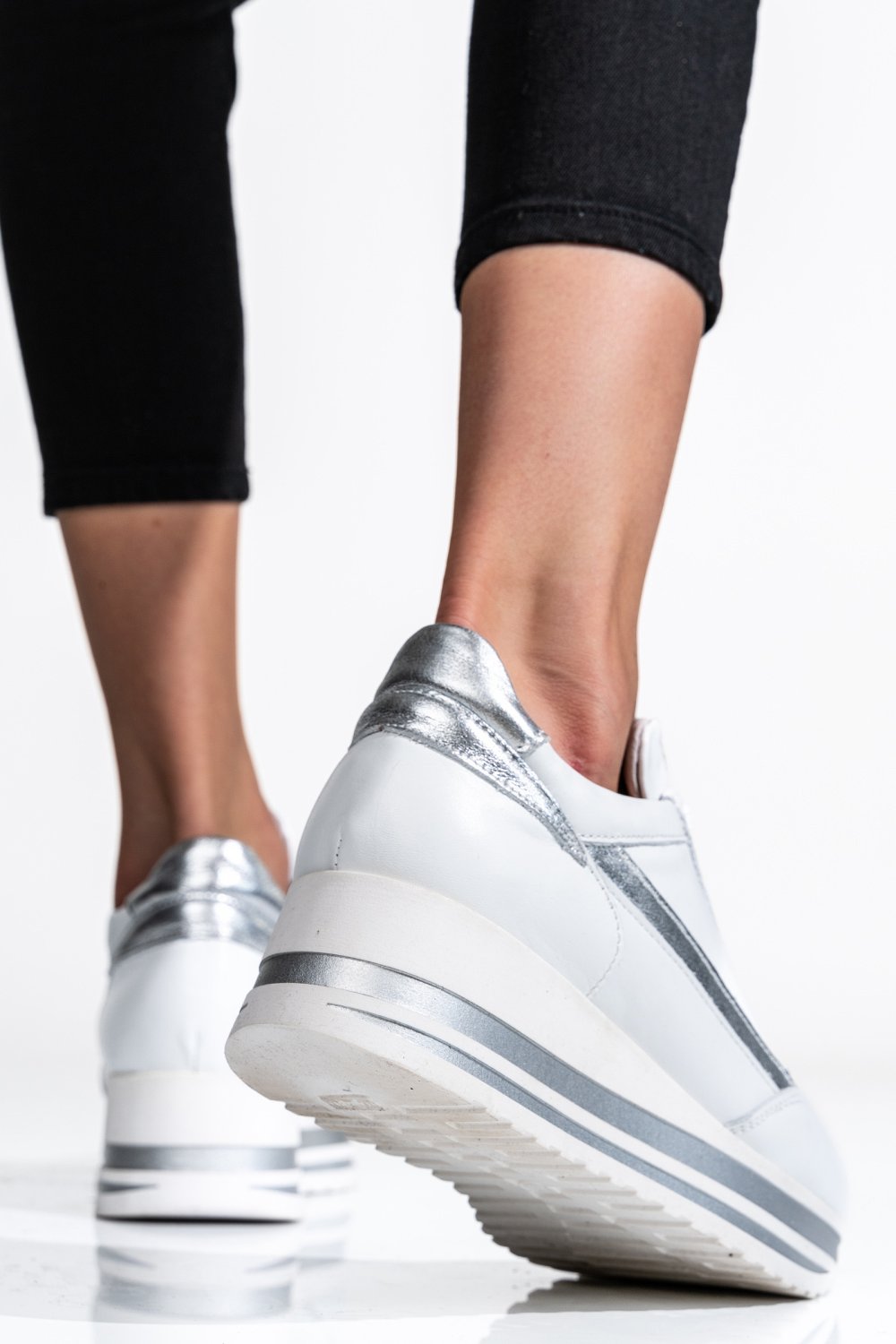 SNEAKERS ALBI PIELE NATURALA 212641NP-HOR