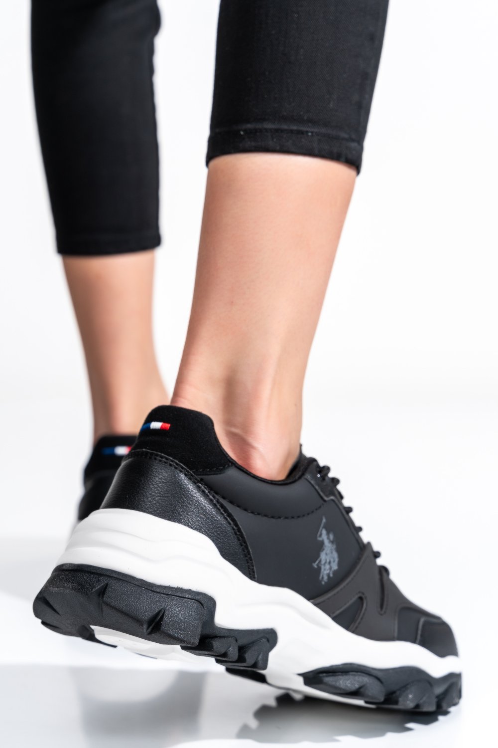 U.S. POLO ASSN, PANTOFI SPORT BLACK TRANKE