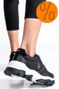 U.S. POLO ASSN, PANTOFI SPORT BLACK TRANKE