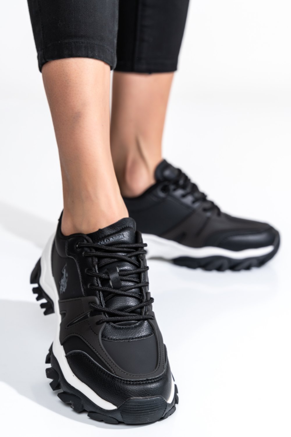 U.S. POLO ASSN, PANTOFI SPORT BLACK TRANKE