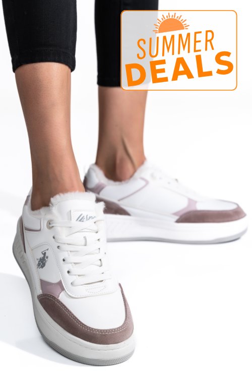 U.s. polo assn, pantofi sport white gezza