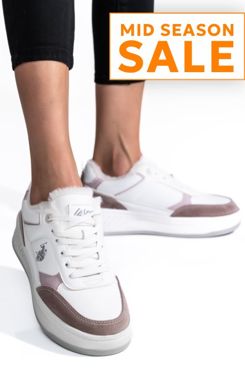 U.s. polo assn, pantofi sport white gezza