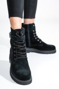 GHETE NEGRE PIELE NATURALA INTOARSA 2S7732-034SP