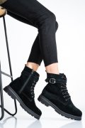 GHETE NEGRE PIELE NATURALA INTOARSA 2S7732-034SP