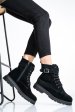 Ghete negre piele naturala intoarsa 2s7732-034sp