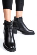 BOTINE FEMEI PIELE NATURALA NEGRE 4S7726