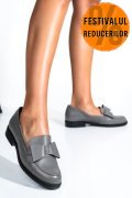 MOCASINI GRI PIELE NATURALA 2S77110