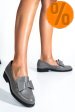 Mocasini gri piele naturala 2s77110