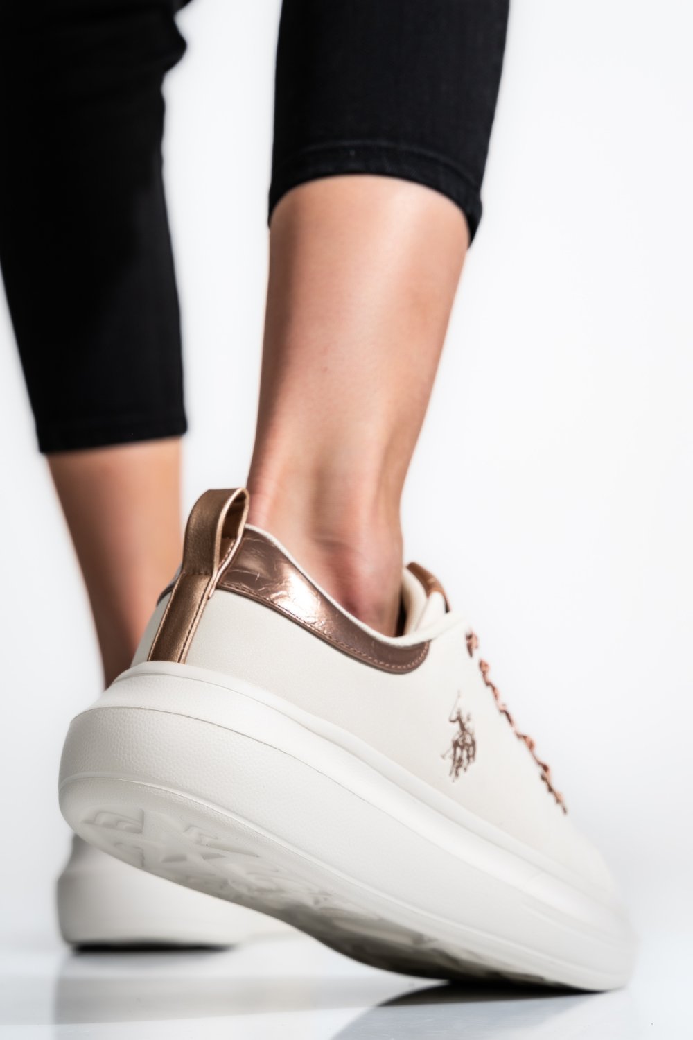 U.S. POLO ASSN, PANTOFI SPORT WHITE HELIS024