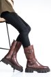 Cizme dama piele naturala maro inchis 2s7732-049np