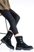 GHETE FEMEI PIELE NATURALA INTOARSA NEGRE 2S7732-050SP