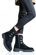 GHETE FEMEI PIELE NATURALA INTOARSA NEGRE 2S7732-050SP
