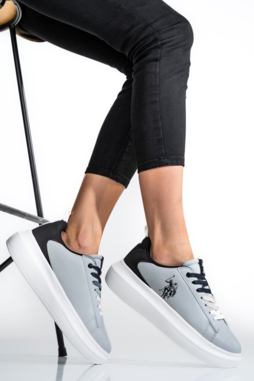 U.s. polo assn, pantofi sport grey black helis026