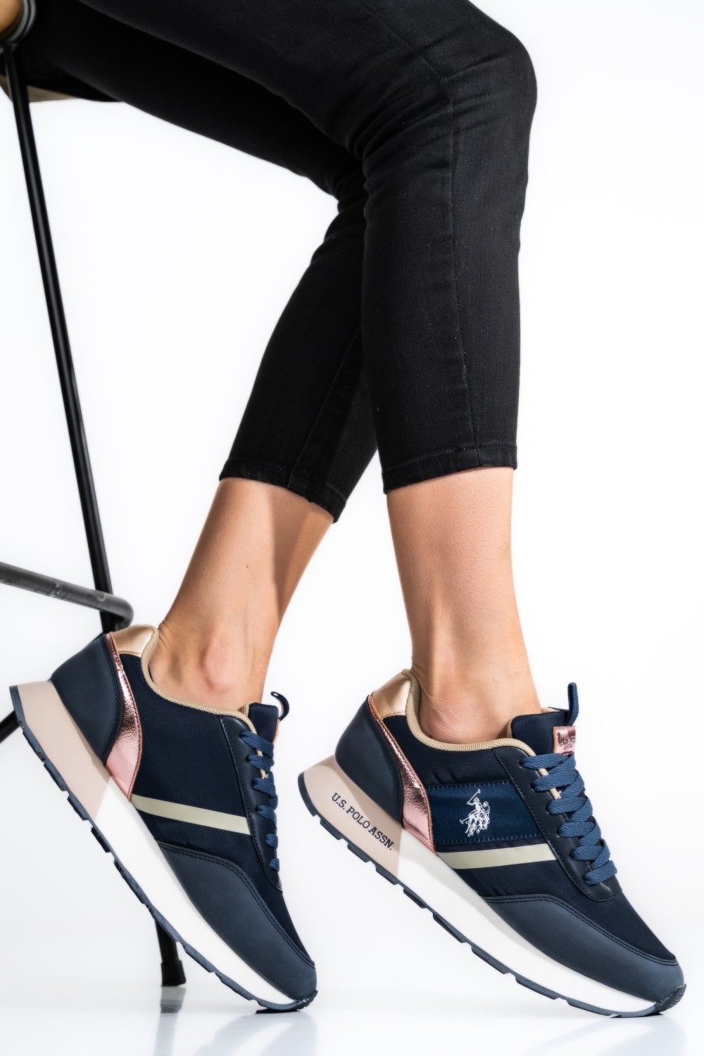 U.S. POLO ASSN, PANTOFI SPORT DARK NAVY KITTY001