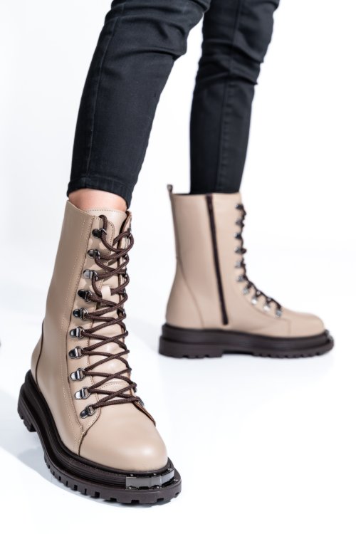 Ghete femei piele naturala taupe 2s7732-037np