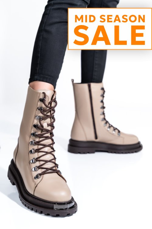 Ghete femei piele naturala taupe 2s7732-037np