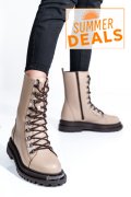 GHETE FEMEI PIELE NATURALA TAUPE 2S7732-037NP