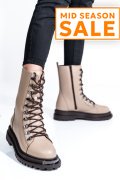 GHETE FEMEI PIELE NATURALA TAUPE 2S7732-037NP