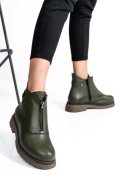 GHETE DAMA PIELE NATURALA KHAKI 232-035FL