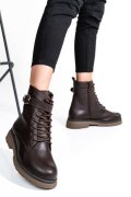 GHETE DAMA PIELE NATURALA MARO INCHIS 2S7732-034FL