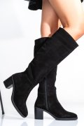 CIZME DAMA PIELE NATURALA INTOARSA NEGRE 9S77K5030