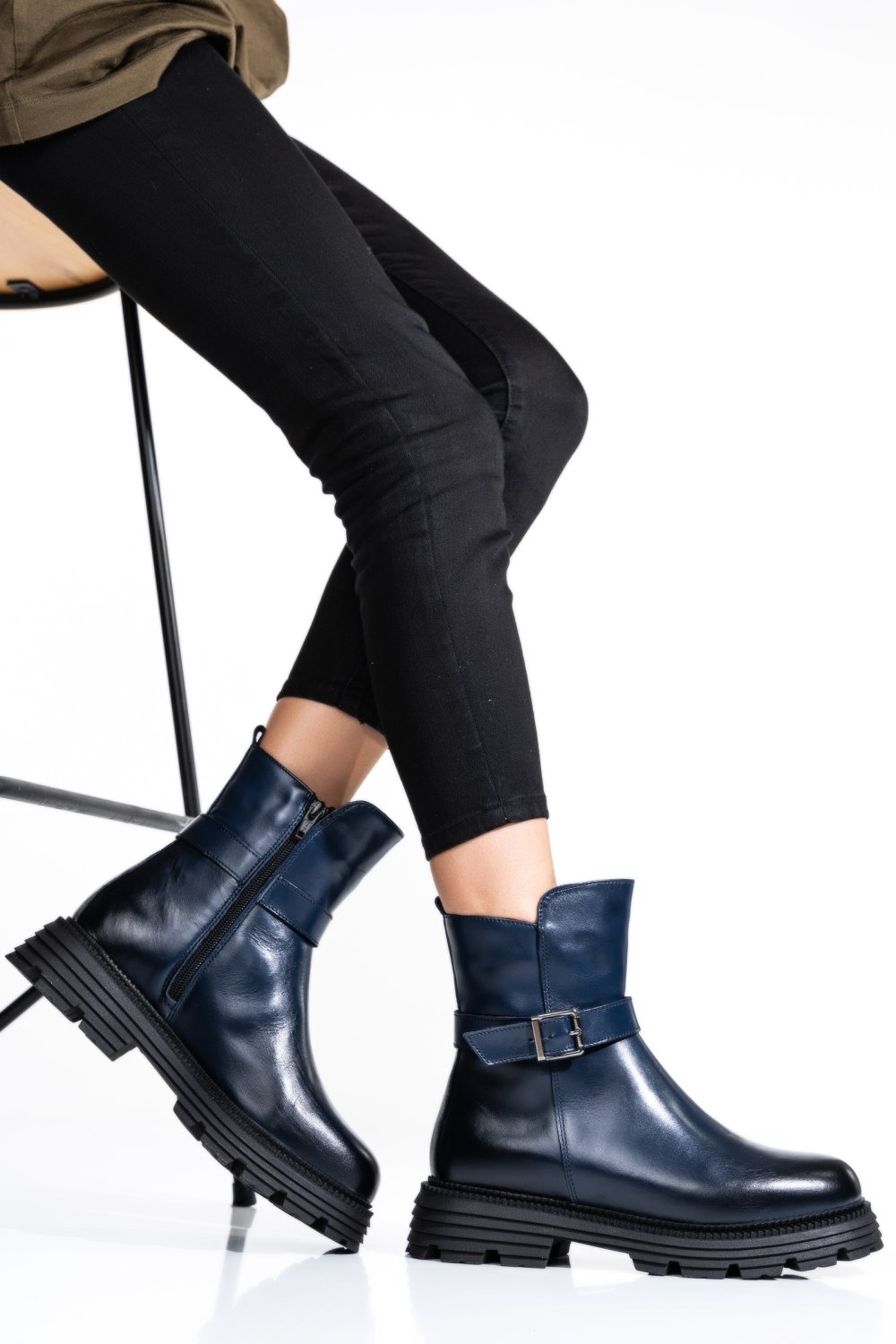 GHETE DAMA PIELE NATURALA BLEUMARIN 2S7732-033NP