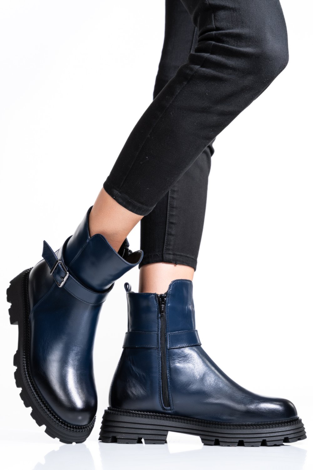 GHETE DAMA PIELE NATURALA BLEUMARIN 2S7732-033NP
