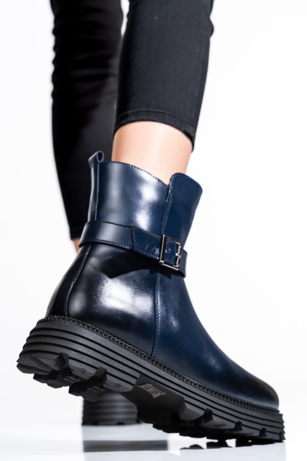 GHETE DAMA PIELE NATURALA BLEUMARIN 2S7732-033NP