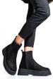 Ghete dama captusite piele naturala negre 2s7732-043nbk