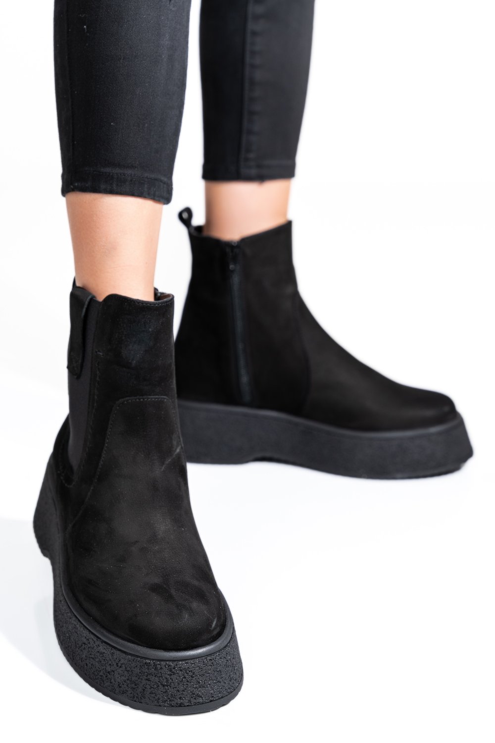 GHETE DAMA CAPTUSITE PIELE NATURALA NEGRE 2S7732-043NBK