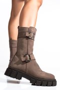GHETE FEMEI PIELE NATURALA TAUPE 2S7732-049NBK