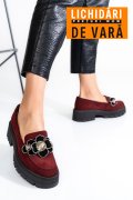 MOCASINI VISINII PIELE NATURALA INTOARSA 2S7723