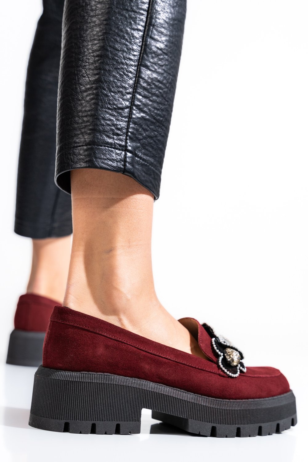 MOCASINI VISINII PIELE NATURALA INTOARSA 2S7723