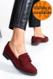 Mocasini visinii piele naturala intoarsa 2s77110